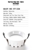 ĐÈN ÂM TRẦN DOWNLIGHT NARROW ADGE ANTI - GLARE 12W / LK: 90 - 95 mm/ ÁNH SÁNG 4000k / 3 MÀU  - MODEL : WS - 971 / 7843