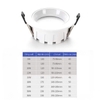 ĐÈN ÂM TRẦN DOWNLIGHT NARROW ADGE ANTI - GLARE 12W / LK: 90 - 95 mm/ ÁNH SÁNG 4000k / 3 MÀU  - MODEL : WS - 971 / 7843
