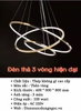 ĐÈN THẢ 3 VÒNG TRÒN PHONG CÁCH SANG TRỌNG, HIỆN ĐẠI - MODEL : S59 / 345140