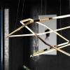 ĐÈN THẢ BÀN ĂN 3 VÒNG LỤC GIÁC SANG TRỌNG, HIỆN ĐẠI, 3 MÀU ÁNH SÁNG - MODEL : S58 - 360145
