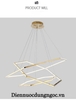ĐÈN THẢ BÀN ĂN 3 VÒNG LỤC GIÁC SANG TRỌNG, HIỆN ĐẠI, 3 MÀU ÁNH SÁNG - MODEL : S58 - 360145
