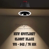 ĐÈN ÂM TRẦN NEW SPOTLIGHT GLOSSY BLACK - GÓC CHIẾU 24 ĐỘ - 12 watt - MODEL : WS - 942 LIFUD 2025