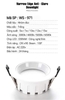 ĐÈN ÂM TRẦN DOWNLIGHT NARROW ADGE ANTI - GLARE 12W / LK: 90 - 95 mm/ ÁNH SÁNG 4000k / 3 MÀU  - MODEL : WS - 971 / 7843