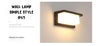 ĐÈN TƯỜNG NGOÀI TRỜI PHONG CÁCH SIMPLE - 18 watt - IP65 - LED SMD 3000k VÀNG - MODEL : F328 - 18W