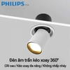 ĐÈN LED ÂM TRẦN 360 ĐỘ CAO CẤP KÉO XOAY PHILIPS OEM - CÔNG SUẤT 15 watt - GÓC CHIẾU 24 ĐỘ - CRI 90 - CHIẾU TRANH CHIẾU RỌI CAO CẤP - MODEL : WS - 840 - 90mm
