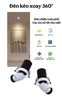 ĐÈN LED ÂM TRẦN 360 ĐỘ CAO CẤP KÉO XOAY PHILIPS OEM - CÔNG SUẤT 15 watt - GÓC CHIẾU 24 ĐỘ - CRI 90 - CHIẾU TRANH CHIẾU RỌI CAO CẤP - MODEL : WS - 840 - 90mm