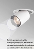ĐÈN LED ÂM TRẦN 360 ĐỘ CAO CẤP KÉO XOAY PHILIPS OEM - CÔNG SUẤT 15 watt - GÓC CHIẾU 24 ĐỘ - CRI 90 - CHIẾU TRANH CHIẾU RỌI CAO CẤP - MODEL : WS - 840 - 90mm