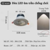 ĐÈN LED ÂM TRẦN SPOTLIGHT MẶT KÍNH CHỐNG CHÓI COB CELLING TUBE LIGHT - LỖ KHOÉT: 90 - 95 mm / CÔNG SUẤT : 12 watt / ÁNH SÁNG TRUNG TÍNH 4000k / ĐỘ HOÀN MÀU CAO - MODEL : WS - 984 COB