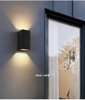 ĐÈN TƯỜNG NGOẠI THẤT VUÔNG 2 ĐẦU - SIZE L - LED COB CRI 80 - CHỐNG NƯỚC IP65 - MODEL : HL3012 - 20L / 52BK