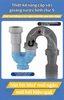 THOÁT NƯỚC CHẬU RỬA MẶT TIỆN ÍCH / CHỐNG MÙI HÔI HIỆU QUẢ / DÊ LẮP ĐẶT - MODEL : 91096