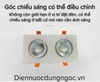 ĐÈN LED ÂM TRẦN 2 BÓNG ( BÁT ĐÔI ) MẶT KÍNH COB CHỐNG CHÓI SPOTLIGHT - LK 230 * 95 mm - CÔNG SUẤT 2 * 12 watt - CRI 90 - CHIP LED BRIDGELUX - ĐIỀU CHỈNH GÓC XOAY - GÓC CHIẾU 24 ĐỘ - MODEL : WS - 985