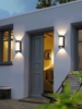 ĐÈN TƯỜNG HAI ĐẦU LED VUÔNG VÁT MẶT NHỰA TRONG SUỐT NỘI NGOẠI THẤT LED COB 12 watt - MODEL : 136 -1543