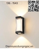 ĐÈN TƯỜNG HAI ĐẦU LED VUÔNG VÁT MẶT NHỰA TRONG SUỐT NỘI NGOẠI THẤT LED COB 12 watt - MODEL : 136 -1543