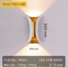 ĐÈN LED GẮN TƯỜNG 2 ĐẦU HÌNH ĐỒNG HỒ CÁT DÙNG TRONG NỘI NGOẠI THẤT - CÔNG SUẤT 10 watt - LED COB 1530 / ÁNH SÁNG VÀNG 3000k - MODEL : 1002