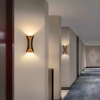 ĐÈN LED GẮN TƯỜNG 2 ĐẦU HÌNH ĐỒNG HỒ CÁT DÙNG TRONG NỘI NGOẠI THẤT - CÔNG SUẤT 10 watt - LED COB 1530 / ÁNH SÁNG VÀNG 3000k - MODEL : 1002