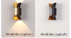 ĐÈN LED GẮN TƯỜNG 2 ĐẦU HÌNH ĐỒNG HỒ CÁT SÁNG TRÒN Ở GIỮA DÙNG TRONG NỘI NGOẠI THẤT - CÔNG SUẤT 12 watt - LED COB 1530 / ÁNH SÁNG VÀNG 3000k - MODEL : HL30 - 2 / NEW 2025