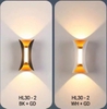 ĐÈN LED GẮN TƯỜNG 2 ĐẦU HÌNH ĐỒNG HỒ CÁT SÁNG TRÒN Ở GIỮA DÙNG TRONG NỘI NGOẠI THẤT - CÔNG SUẤT 12 watt - LED COB 1530 / ÁNH SÁNG VÀNG 3000k - MODEL : HL30 - 2 / NEW 2025