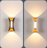 ĐÈN LED GẮN TƯỜNG 2 ĐẦU HÌNH ĐỒNG HỒ CÁT SÁNG TRÒN Ở GIỮA DÙNG TRONG NỘI NGOẠI THẤT - CÔNG SUẤT 12 watt - LED COB 1530 / ÁNH SÁNG VÀNG 3000k - MODEL : HL30 - 2 / NEW 2025