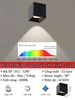 ĐÈN LED LẮP NỔI DẠNG ỐNG BƠ HÌNH VUÔNG - CÔNG SUẤT 12 watt - ÁNH SÁNG TRUNG TÍNH  4000k -ĐỘ HOÀN MÀU CAO CRI98 - GÓC CHIẾU ÁNH SÁNG BEAM ANGLE 36 ĐỘ - MODEL : 991