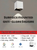 ĐÈN LED LẮP NỔI DẠNG ỐNG BƠ HÌNH VUÔNG - CÔNG SUẤT 12 watt - ÁNH SÁNG TRUNG TÍNH  4000k -ĐỘ HOÀN MÀU CAO CRI98 - GÓC CHIẾU ÁNH SÁNG BEAM ANGLE 36 ĐỘ - MODEL : 991