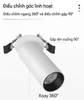 ĐÈN LED ÂM TRẦN XOAY 360 ĐỘ CHIẾU TRANH  ĐA NĂNG - CÔNG SUẤT 12 watt - ÁNH SÁNG 3500k - GÓC CHIẾU 24 ĐỘ - MODEL : WS - 972