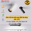 ĐÈN LED ÂM TRẦN XOAY 360 ĐỘ CHIẾU TRANH  ĐA NĂNG - CÔNG SUẤT 12 watt - ÁNH SÁNG 3500k - GÓC CHIẾU 24 ĐỘ - MODEL : WS - 972