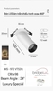 ĐÈN LED ÂM TRẦN XOAY 360 ĐỘ CHIẾU TRANH  ĐA NĂNG - CÔNG SUẤT 12 watt - ÁNH SÁNG 3500k - GÓC CHIẾU 24 ĐỘ - MODEL : WS - 972