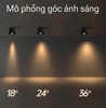 ĐÈN LED LẮP NỔI DẠNG ỐNG BƠ SURFACE MINI 360 SPOTLIGHT - 3000k / 4000k - CÔNG SUẤT 3 watt - GÓC CHIẾU 24 ĐỘ - CRI98 - MODEL : WS - 826