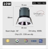 ĐÈN ÂM TRẦN NARROW EDGE ANTI - GLARE SPOTLIGHT - GÓC CHIẾU 36 ĐỘ - 10 watt - MODEL : WS - 942 2025