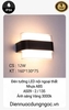 ĐÈN TƯỜNG LED NỘI NGOẠI THẤT NHỰA ABS - CÔNG SUẤT 8 - 12 watt - ÁNH SÁNG VÀNG 3000k - IP54 -  MODEL : A509 - 2 / 135
