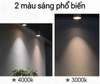 ĐÈN LED DẠNG ỐNG BƠ LẮP NỔI HÌNH TRÒN , CÓ THỂ THẢ TREO - ĐƯỜNG KÍNH 90 mm - CÔNG SUẤT 10 watt - ÁNH SÁNG VÀNG 3000k / TRUNG TÍNH 4000k - ĐỘ HOÀN MÀU CAO CRI98 - MODEL: WS - 805