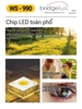 ĐÈN LED ÂM TRẦN CẢM BIẾN KÉP HÀNG CAO CẤP - CẢM BIẾN THÂN NHIỆT CON NGƯỜI VÀ CẢM BIẾN ÁNH SÁNG - ĐỘ HOÀN MÀU CAO CRI98 - BEAM ANGLE 36 ĐỘ - MODEL: WS - 990