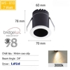 ĐÈN LED ÂM TRẦN SPOTLIGHT CHỐNG CHÓI SÂU GYPSOPHILA MINI  - LỖ KHOÉT 60 mm - CÔNG SUẤT 7W - ÁNH SÁNG VÀNG 3000k - ĐỘ HOÀN MÀU CAO CRI : 98 - MODEL : WS - 810/MINI