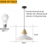 CHAO ĐÈN THẢ ĐUI GIẢ VÂN GỖ D350 - MODEL: 10018 - 25 - 10543