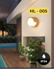 ĐÈN TƯỜNG / ĐÈN TRẦN MÁI TRÒN VÂN GỖ - LED SMD 12 watt - ÁNH SÁNG TRUNG TÍNH 4000k - DÙNG NỘI NGOẠI THẤT ( IP 54 ) - MODEL : HL -005