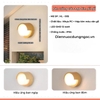 ĐÈN TƯỜNG / ĐÈN TRẦN MÁI TRÒN VÂN GỖ - LED SMD 12 watt - ÁNH SÁNG TRUNG TÍNH 4000k - DÙNG NỘI NGOẠI THẤT ( IP 54 ) - MODEL : HL -005