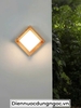 ĐÈN TƯỜNG / ĐÈN TRẦN MÁI VUÔNG VÂN GỖ - LED SMD 12 watt - ÁNH SÁNG TRUNG TÍNH 4000k - DÙNG NỘI NGOẠI THẤT ( IP 65 ) - MODEL : HL -006