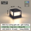 ĐÈN TRỤ VUÔNG GẮN CỘT - GẮN TƯỜNG - LED SMD 3000k - CÔNG SUẤT 10 -12 watt - MODEL : HL - B02 - 30 BK