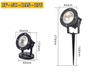 ĐÈN CHIẾU CÂY NGOẠI THẤT - CHỊU NƯỚC IP65 ( KHÔNG NGÂM NƯỚC , NGẬP NƯỚC ) - CHIP BRIDGELUX 1835 CRI 92 - ÁNH SÁNG VÀNG 3000k -