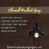 CHAO ĐÈN THẢ QUÁN CAFE - NHÀ HÀNG - QUÁN BAR CÓ XÍCH - BÓNG LED BULB - ĐUI ĐÈN E27 *1 - MODEL : 014 - 320 mm