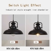 CHAO ĐÈN THẢ QUÁN CAFE - NHÀ HÀNG - QUÁN BAR CÓ XÍCH - BÓNG LED BULB - ĐUI ĐÈN E27 *1 - MODEL : 014 - 320 mm