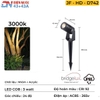 ĐÈN CHIẾU CÂY LED NGOẠI THẤT IP 65 - CÔNG SUẤT : 3 watt - ÁNH SÁNG : 3000k / 4000k - CHIP LED COB BRIDGELUX CRI 92 - GÓC CHIẾU : 24 ĐỘ - MODEL : JF - HD - D742
