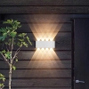 ĐÈN TƯỜNG TIA 2 ĐẦU - CÔNG SUẤT 8 watt - ÁNH SÁNG VÀNG 3000K - CHỐNG NƯỚC IP54 - MODEL: 2028 - 8 - 128 / WH