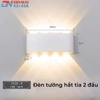 ĐÈN TƯỜNG TIA 2 ĐẦU - CÔNG SUẤT 8 watt - ÁNH SÁNG VÀNG 3000K - CHỐNG NƯỚC IP54 - MODEL: 2028 - 8 - 128 / WH