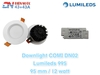 ĐÈN LED ÂM TRẦN MẶT TÁN QUANG DOWNLIGHT COMI DN02 LUMILEDS - LỖ KHOÉT: 95 mm / CÔNG SUẤT : 12 watt / ÁNH SÁNG : 4000k / 6000k  - ĐỘ HOÀN MÀU CAO CRI 90 - MODEL : 995 LUMILEDS