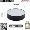 ĐÈN LED ỐP TRẦN SIÊU MỎNG CÔNG SUẤT LỚN - ĐỘ HOÀN MÀU CRI 80 - ÁNH SÁNG TRUNG TÍNH 4000k - GÓC CHIẾU 120 ĐỘ - MODEL : 997
