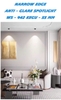 ĐÈN ÂM TRẦN NARROW EDGE ANTI - GLARE SPOTLIGHT - GÓC CHIẾU 24 ĐỘ - 7 watt - ĐỘ HOÀN MÀU CAO CRI 98 - MODEL : WS - 942 KEGU / 7w