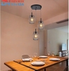 BỘ ĐÈN THẢ BÀN ĂN G06 - 3BK - LẮP BÓNG E27 * 3 - ĐẾ TRÒN