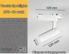 ĐÈN RỌI RAY T2 TRACK SPOTLIGHT - ĐỘ HOÀN MÀU CAO CRI 98 - ÁNH SÁNG TRUNG TÍNH 4000k - CHIP LED BRIDGELUX - MODEL : WG - 976