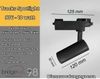 ĐÈN RỌI RAY T2 TRACK SPOTLIGHT - ĐỘ HOÀN MÀU CAO CRI 98 - ÁNH SÁNG TRUNG TÍNH 4000k - CHIP LED BRIDGELUX - MODEL : WG - 976